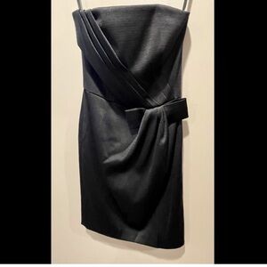 WHITE House Black Market Strapless Little Black Dress Size 2